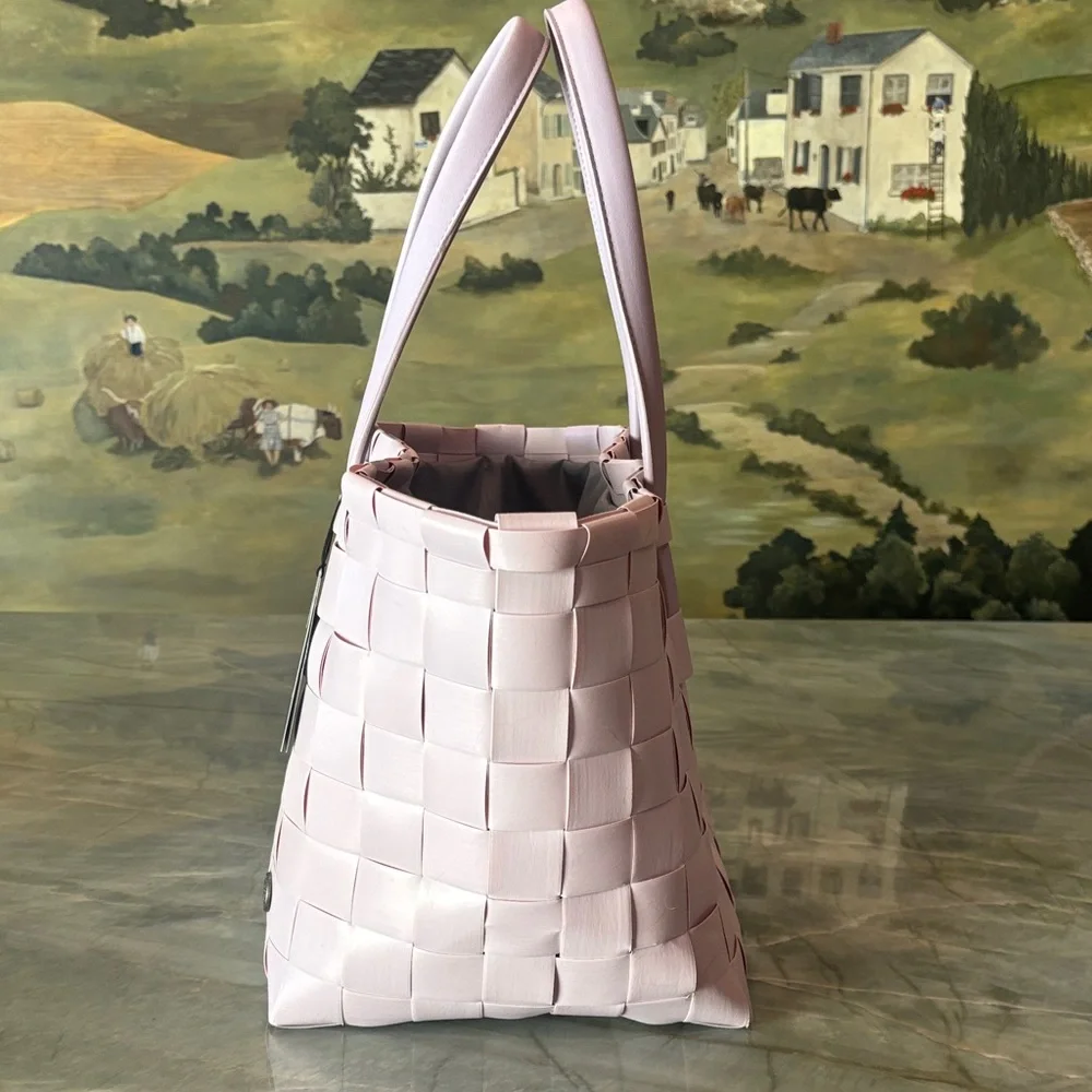 Handed By Deluxe Shopper Tote Soft Lilac Rare | made with Recycled material NWT - Picture 2 of 16